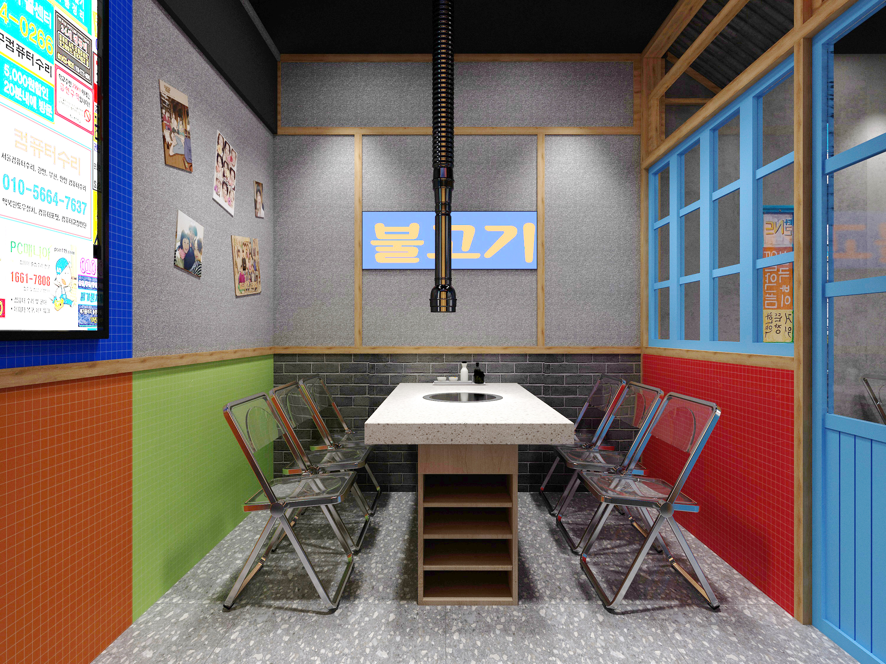 韩式烤肉店效果设计-8