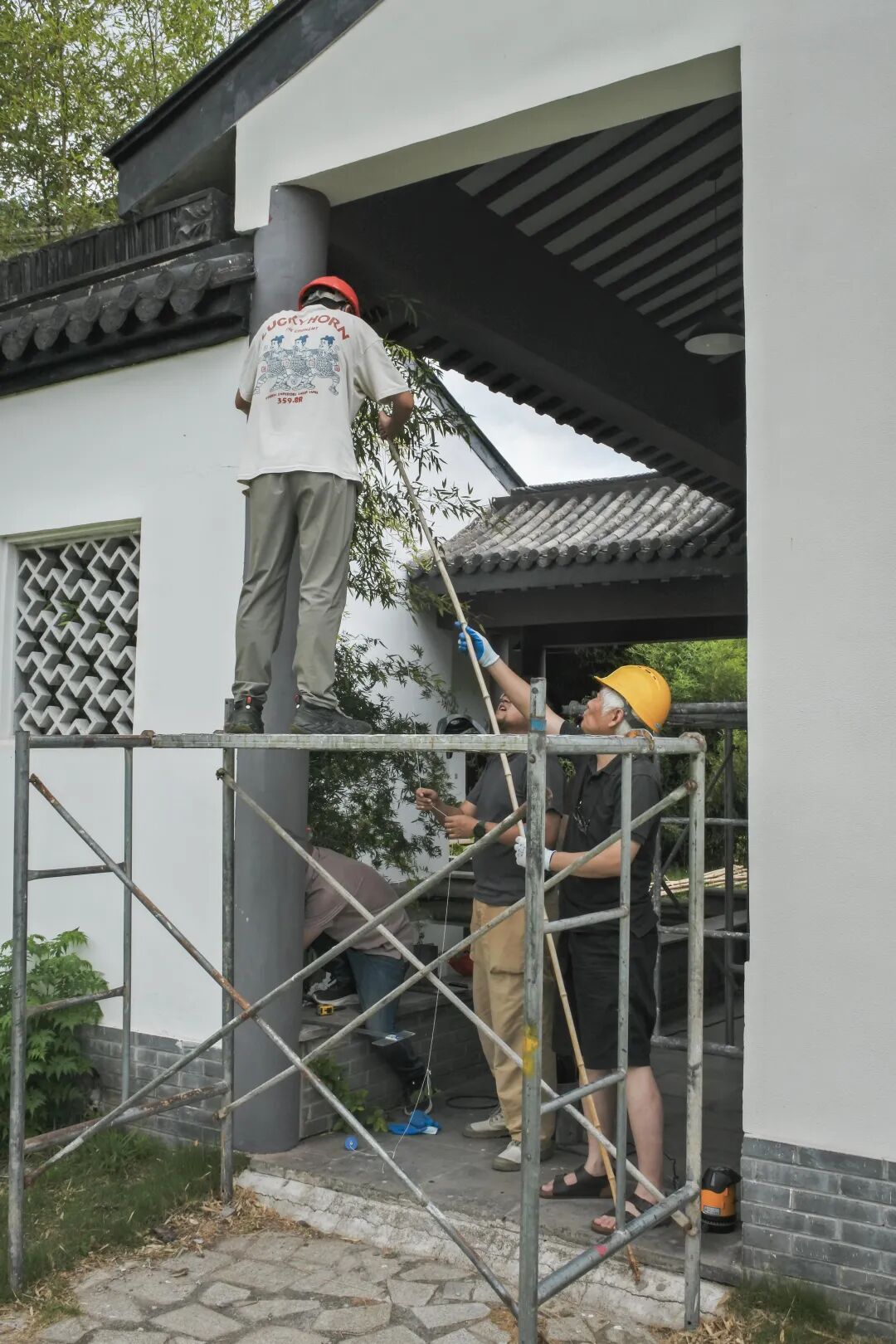 建城实践|2025年暑期工业竹搭建工作营浦口校区实验工坊自建活动成果展示-10