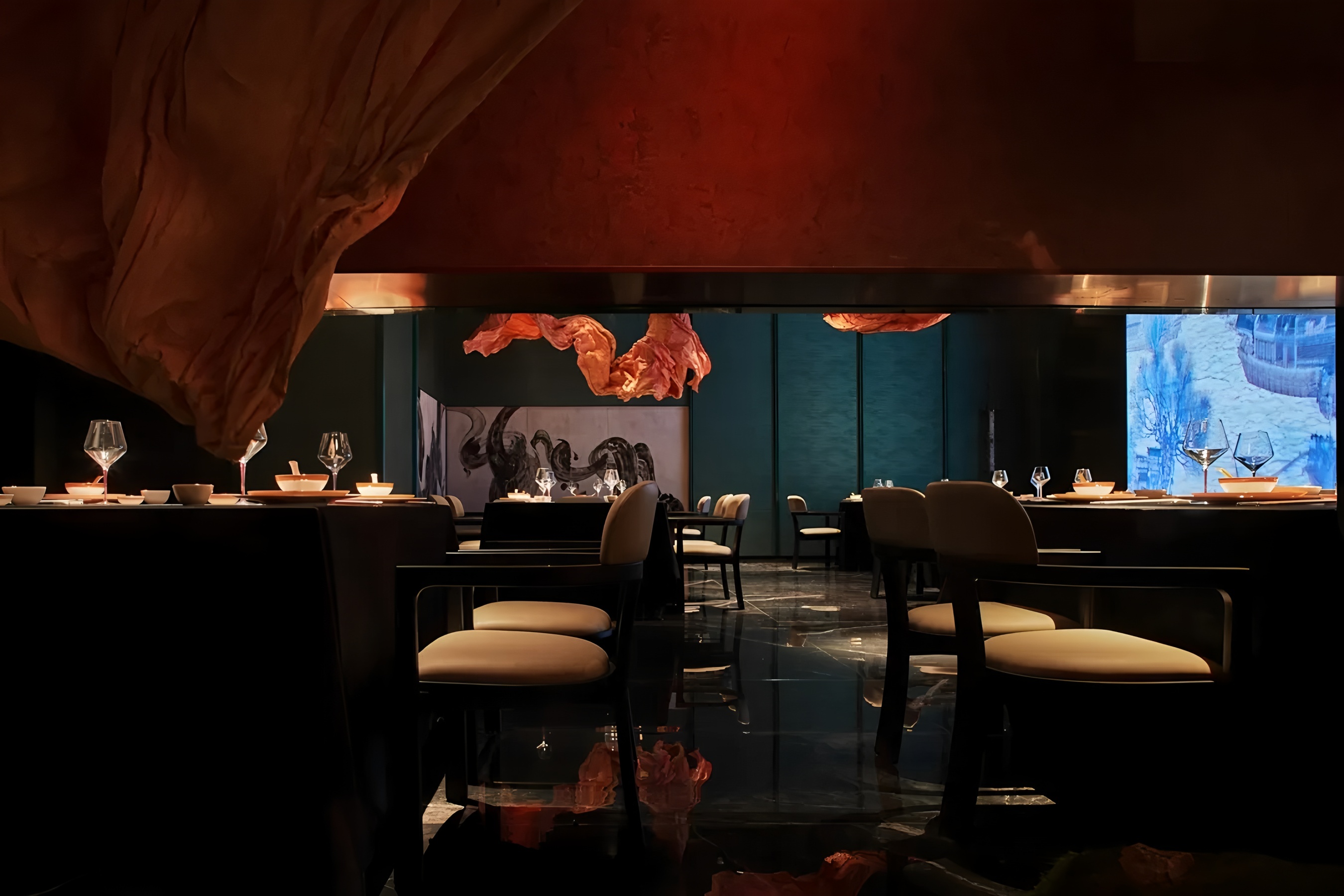 浙江义乌铂金港澳门海鲜姿造餐饮丨中国金华丨构造空间设计,森川设计,春晓软装设计-19