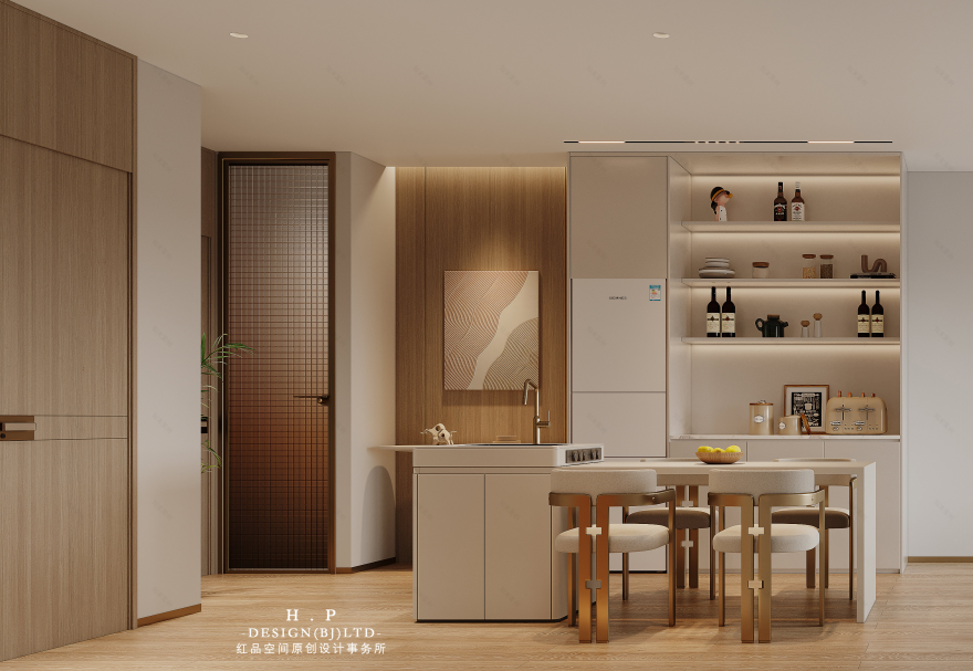 现代轻奢风格家居设计丨中国北京丨红品空间原创设计-17