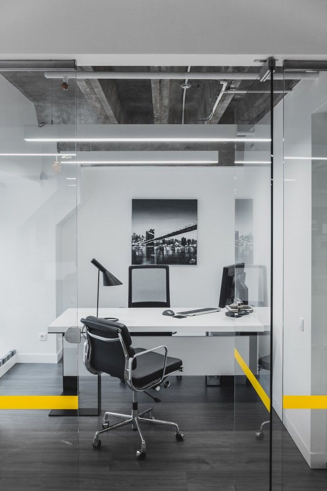 个人收集一些白色简约办公室案例-32