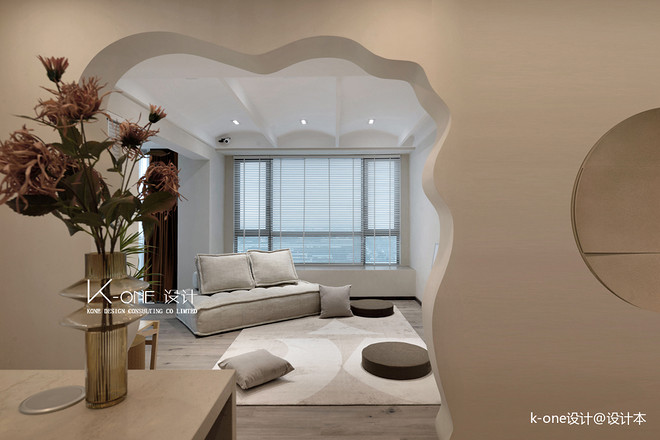 45万元二居122平米装修案例·效果图  日系·美作-8