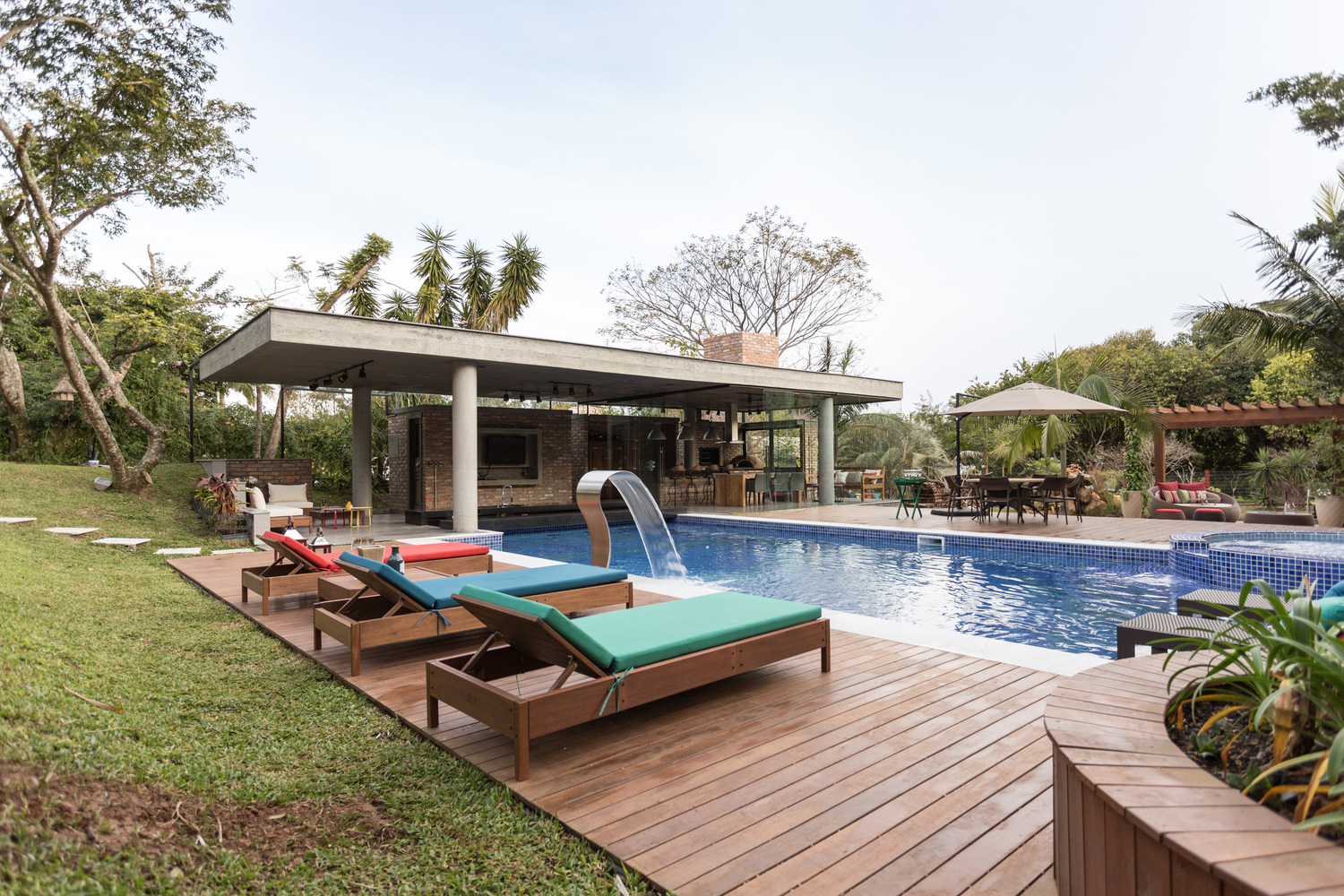 巴西 EL165 休闲小屋 | 混凝土与砖的巧妙结合-29