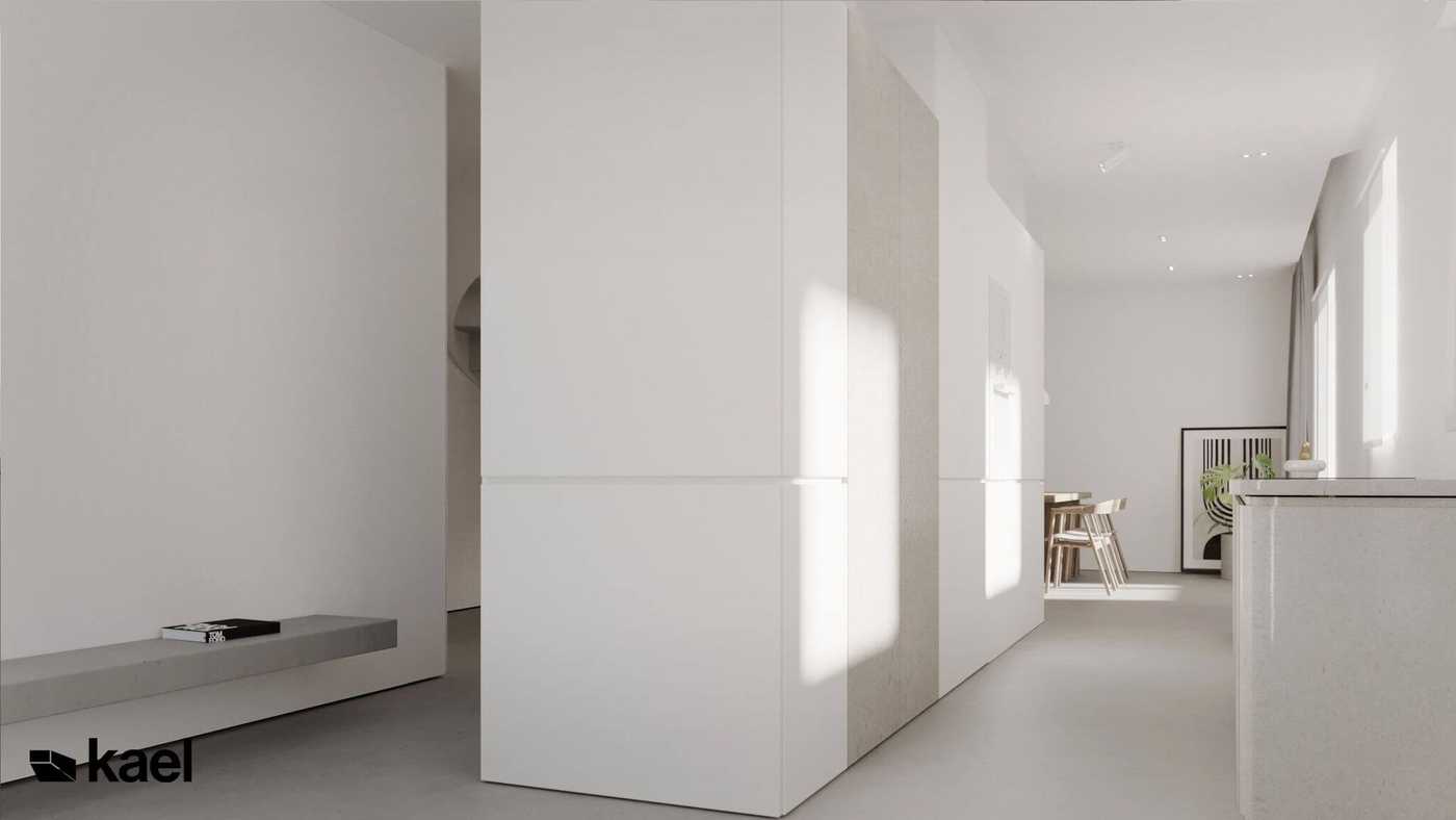 波兰华沙160平两层极简风公寓设计丨波兰KAEL工作室-31