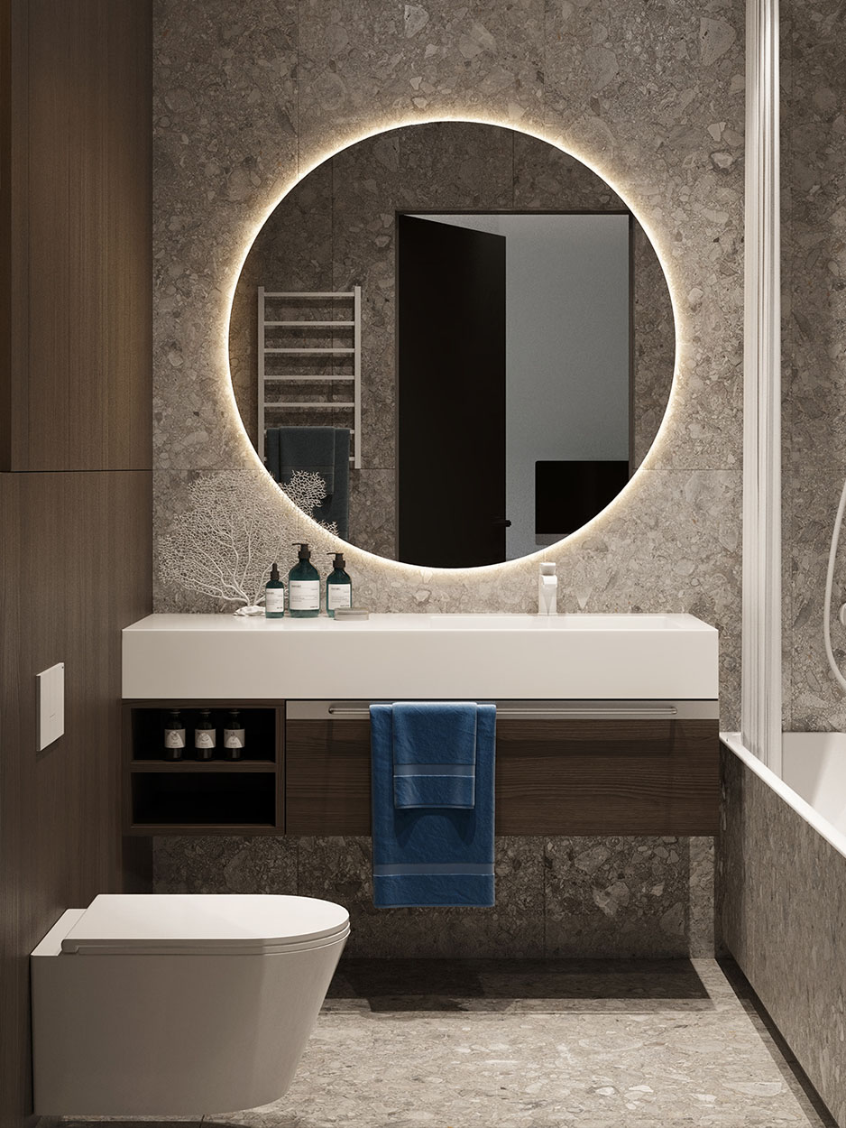 水磨石打造清新又高级的工业风浴室丨鸽盟·厨卫改造家-1