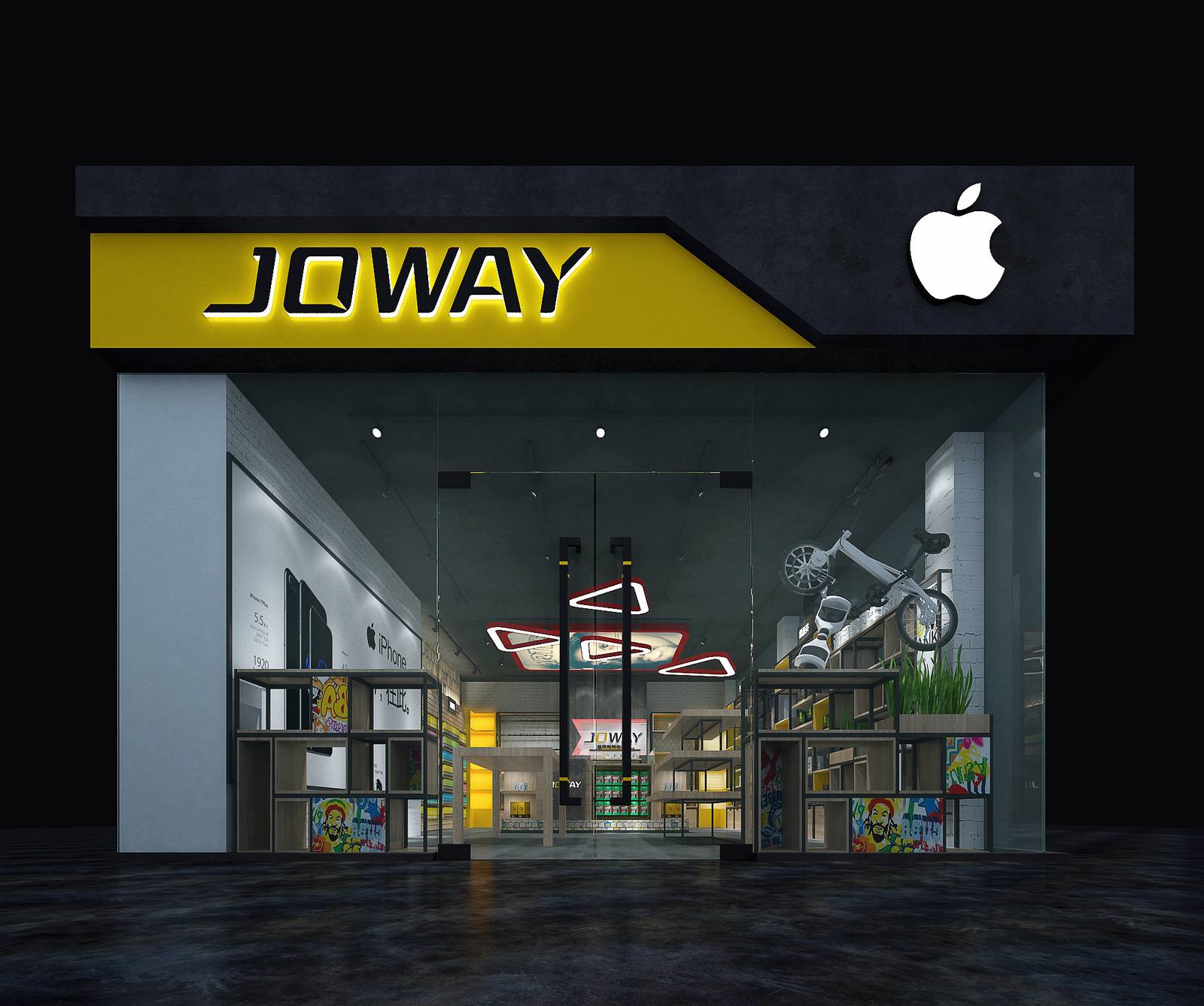 无影空间设计打造乔威石家庄太和大厦临街店-16