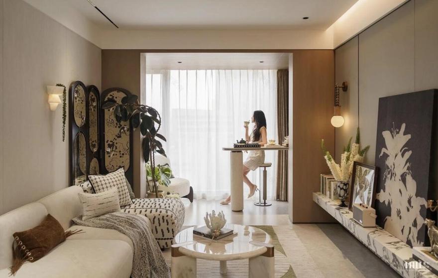 武汉万科·公园大道92m²&102m²样板间丨中国武汉丨深圳市蜜尔室内艺术设计有限公司-4