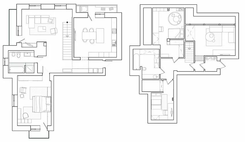 俄罗斯 104 平米亲子宅 | 二楼变游乐场,打造活力家居空间-9