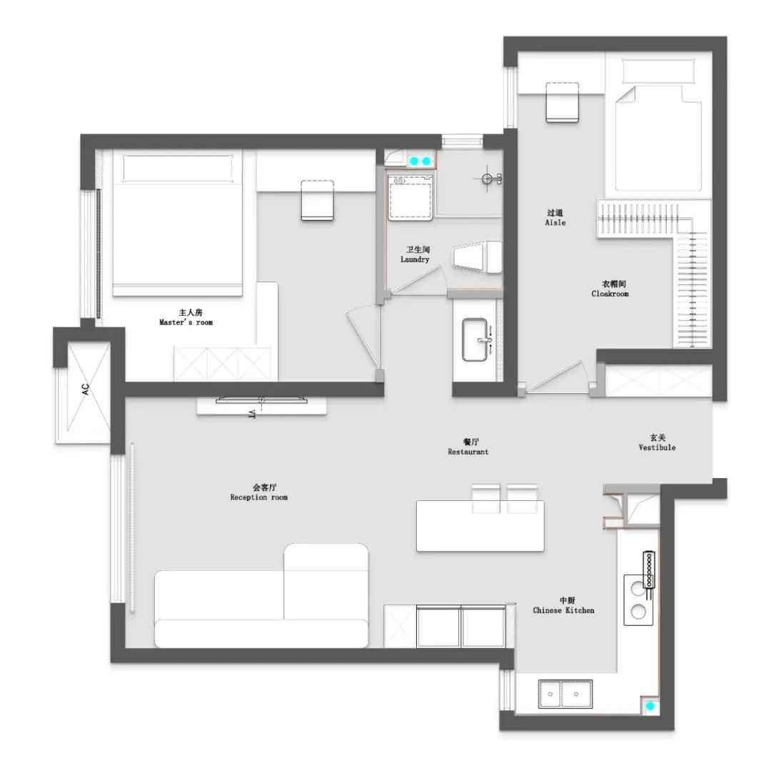 错位时空 · 银河浪漫子民的 70㎡空间之旅丨中国天津丨弥尔空间设计机构-27