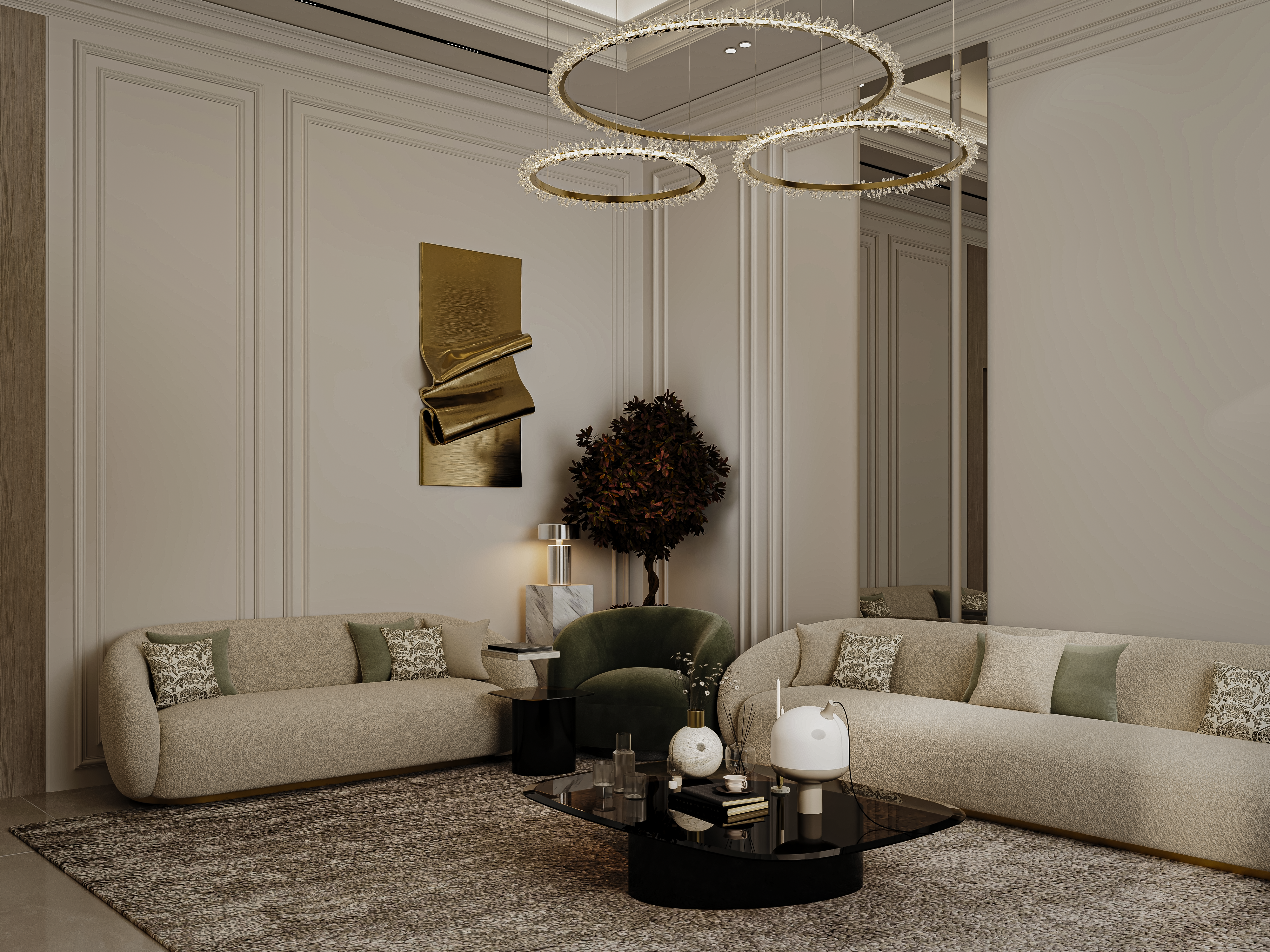 新古典迪瓦尼亚厅

注：Diwanya常见指阿拉伯地区的一种传统社交聚会场所或接待室，这里结合语境按此翻译，若有特定背景信息可进一步调整 丨Rana-6