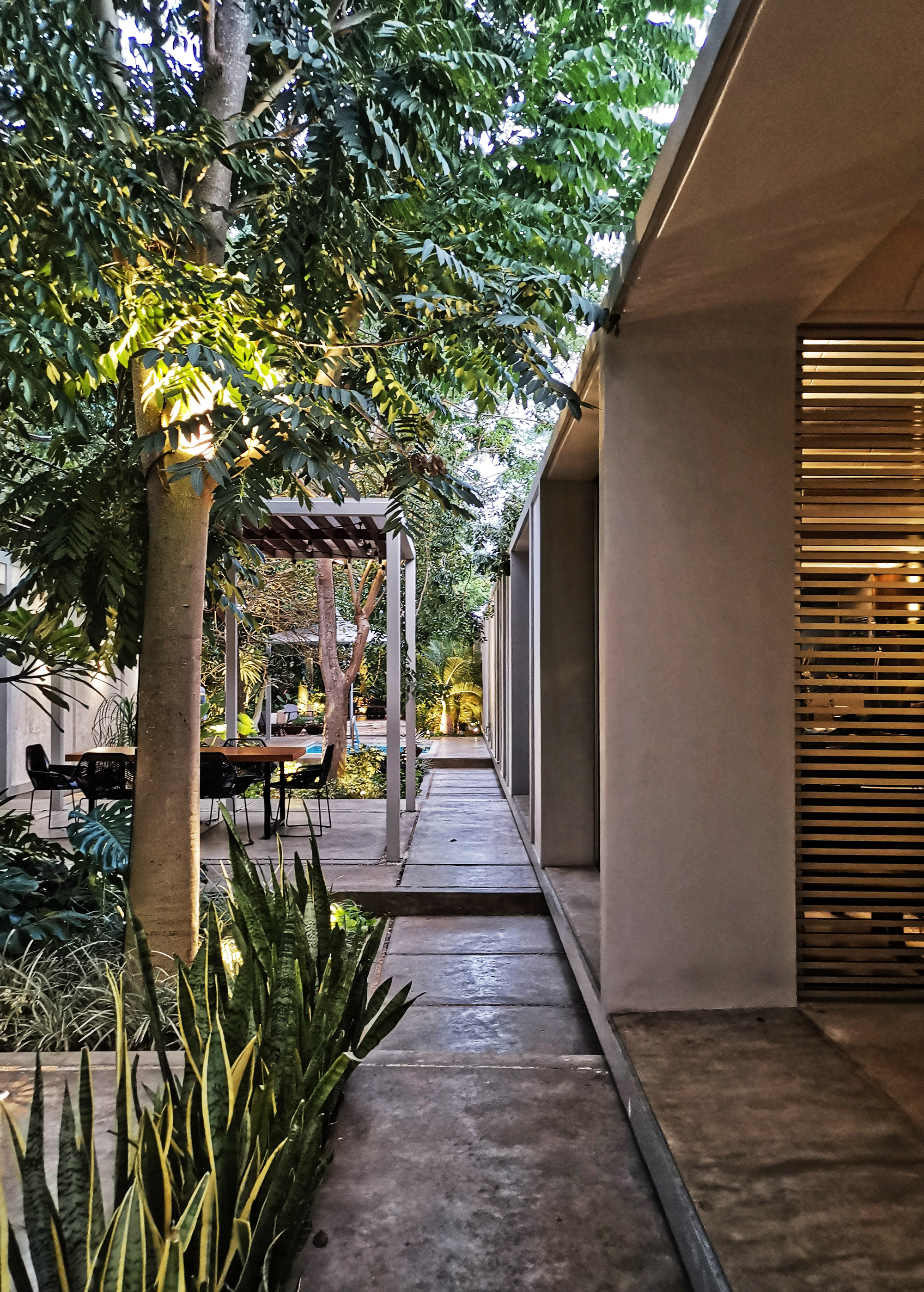 线性住宅的室内外一体化设计-7