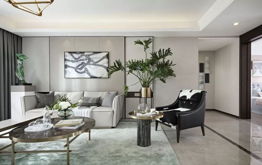 华墨国际设计 | 广州万达城 120㎡样板房，绿色春风拂心弦-16