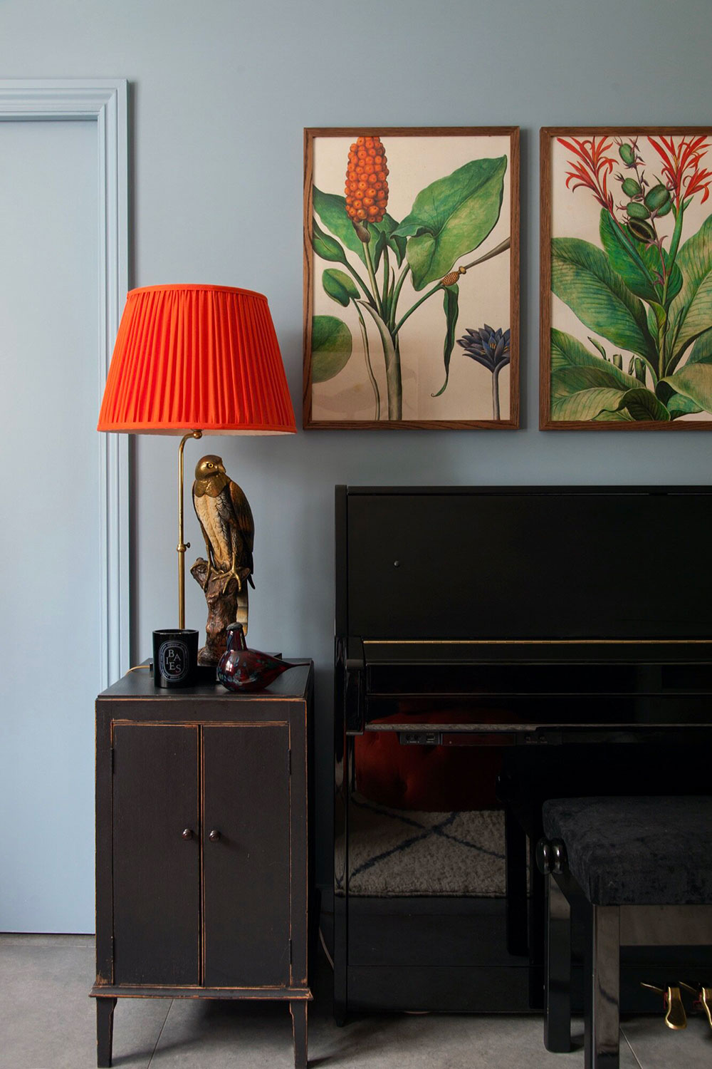 西伦敦蓝色红调活力家居设计-14