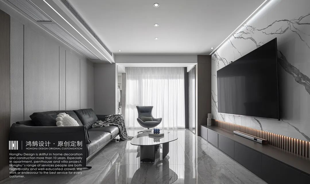 雅居乐棠颂 128㎡现代简约家居丨鸿鹄设计-27