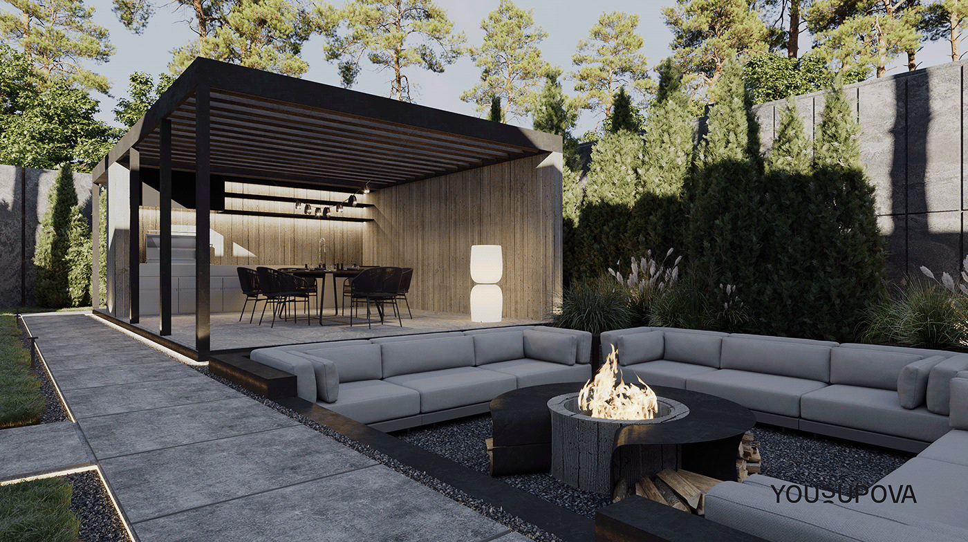 S090 别墅院庭景观丨乌克兰丨Dinara Yousupova-5