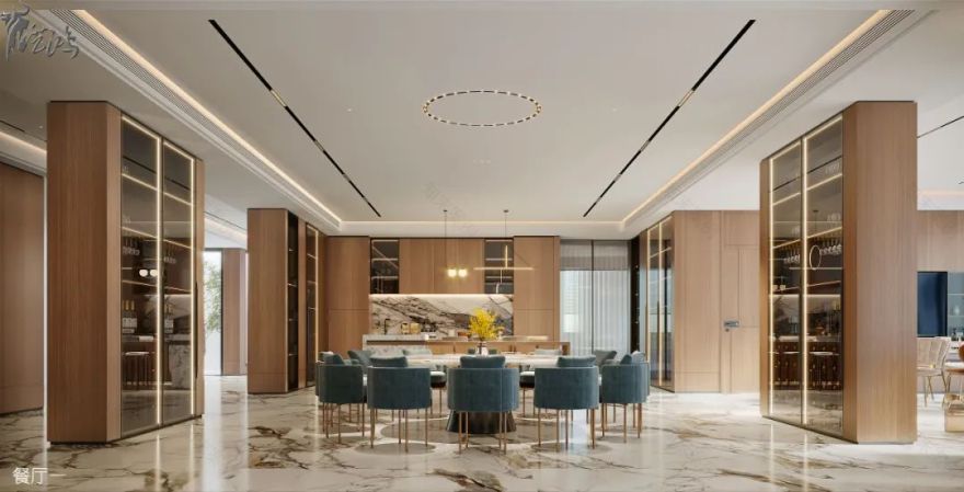 现代简约与自然共生的独栋别墅设计丨艺鸿装饰-60