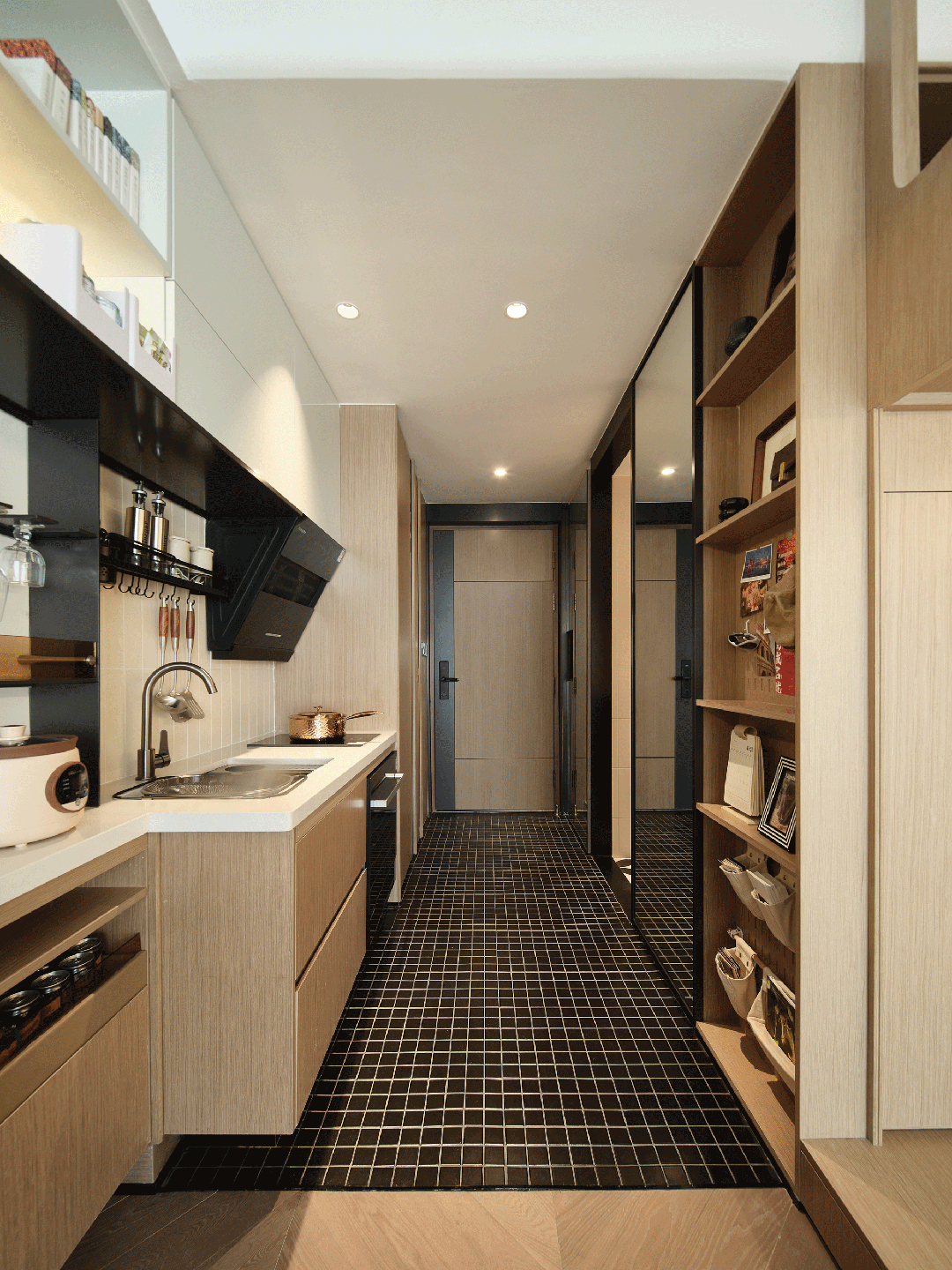 《学霸养成基地39㎡》孩子放学后从作业辅导到深夜食堂的不焦虑公寓丨上海岳蒙空间设计-19