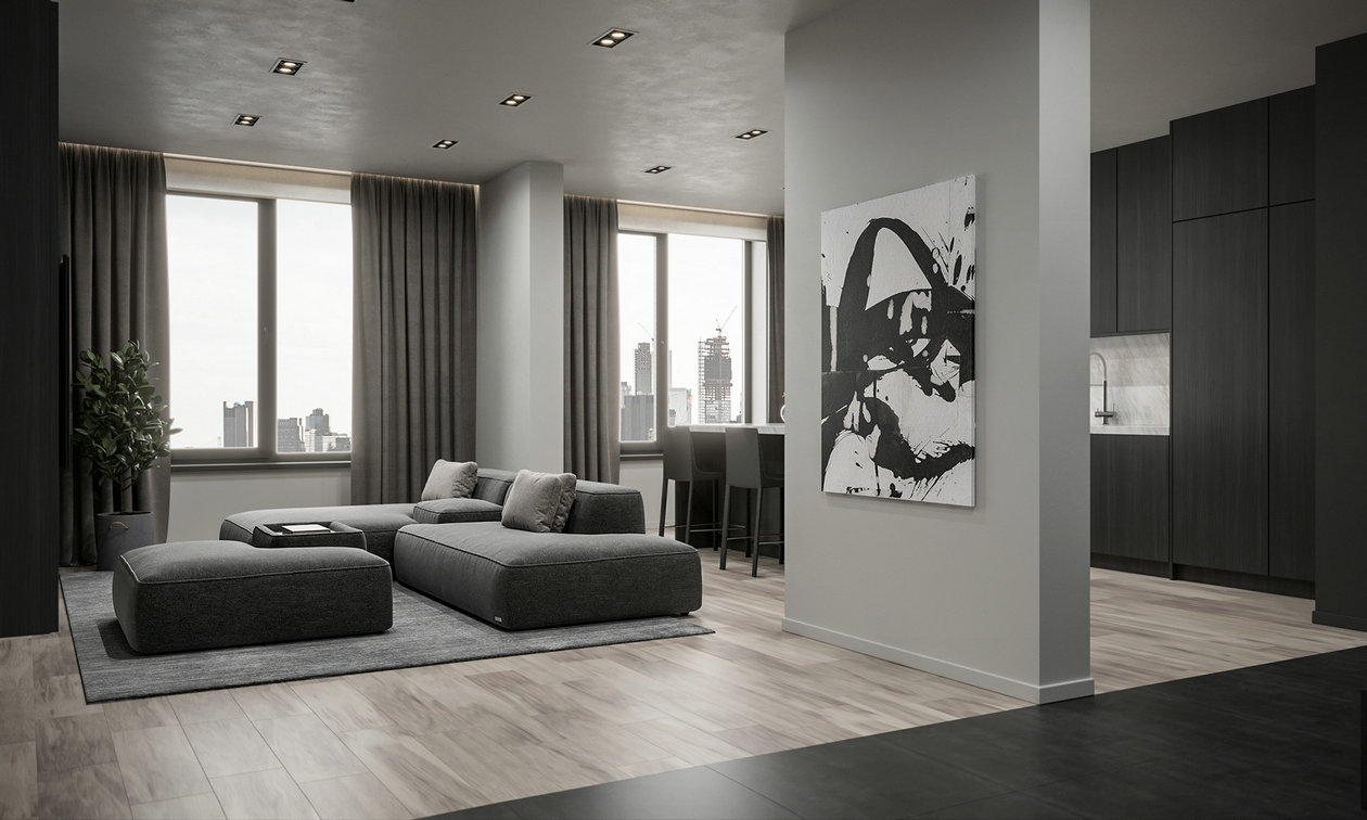 高级黑色系公寓设计 如此好看-4