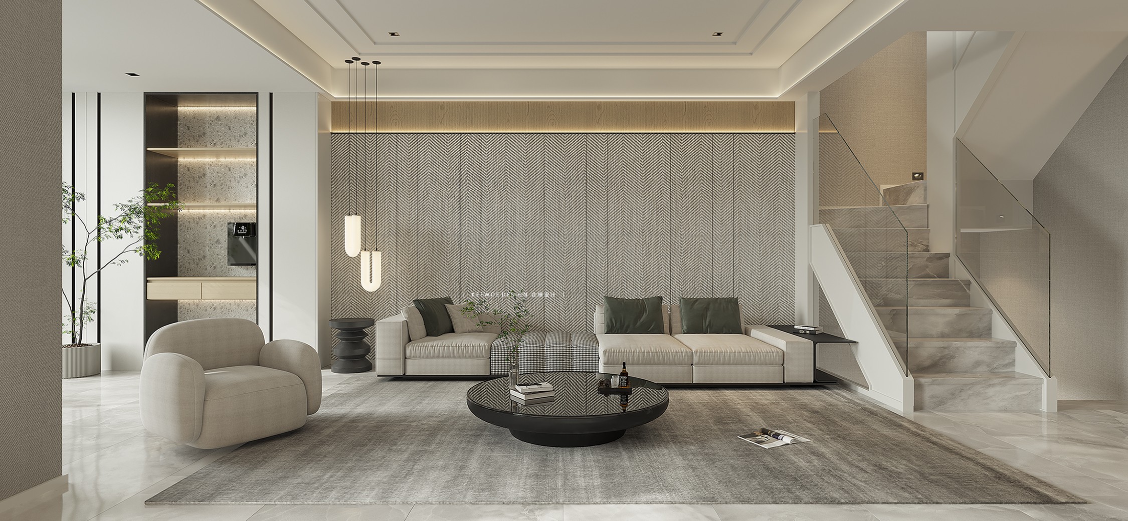 现代简约别墅设计丨企屋设计-4