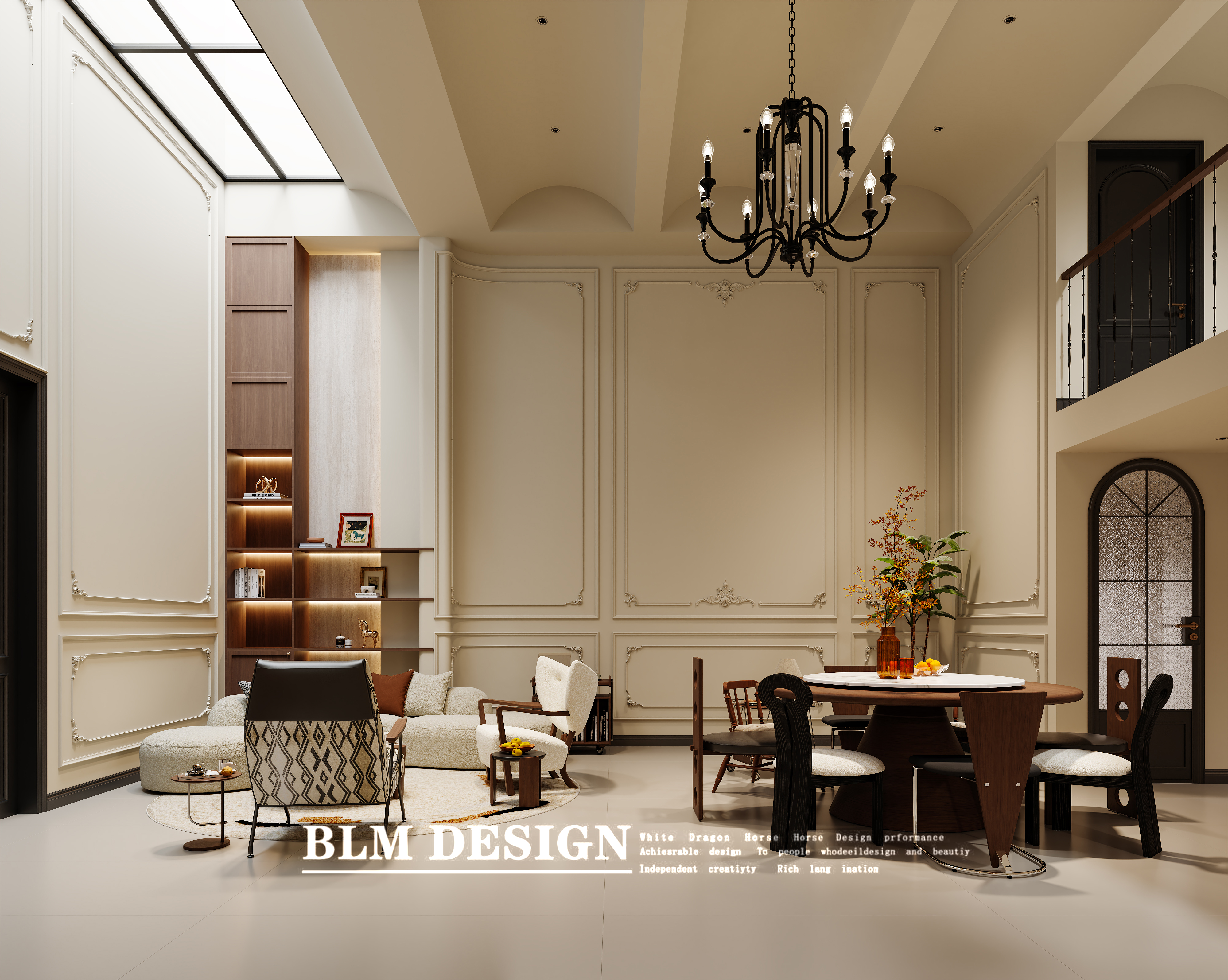 法式中古别墅设计案例分享-7