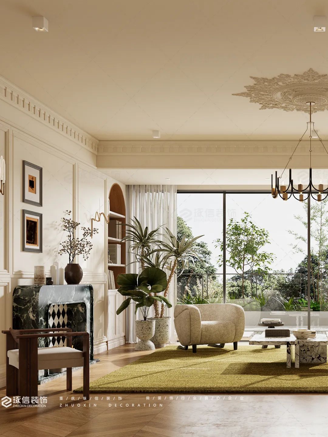 康桥融府法式优雅设计丨中国重庆丨琢信装饰-10