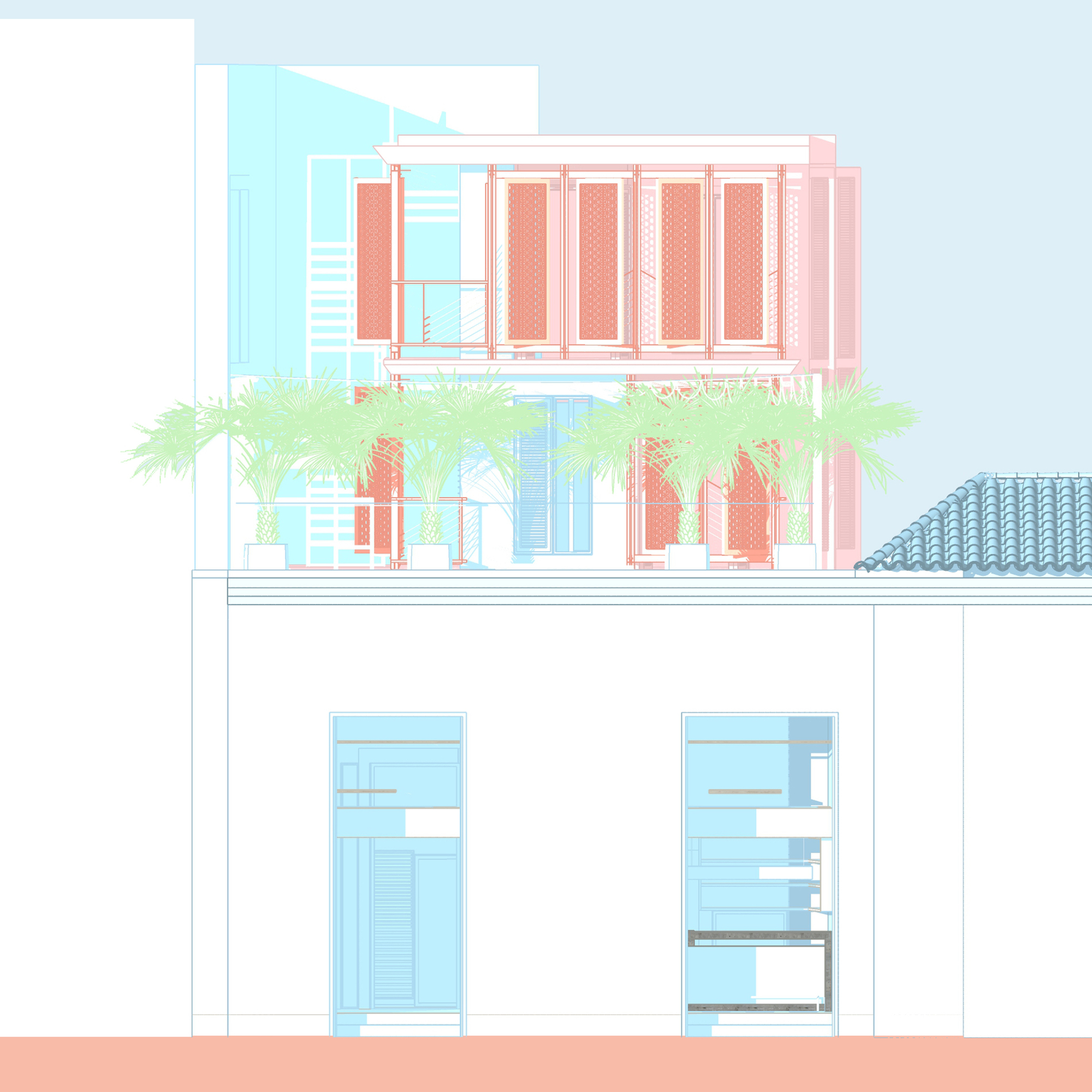 圣克拉拉住宅丨古巴哈瓦那丨Ad Urbis Arquitectos-45