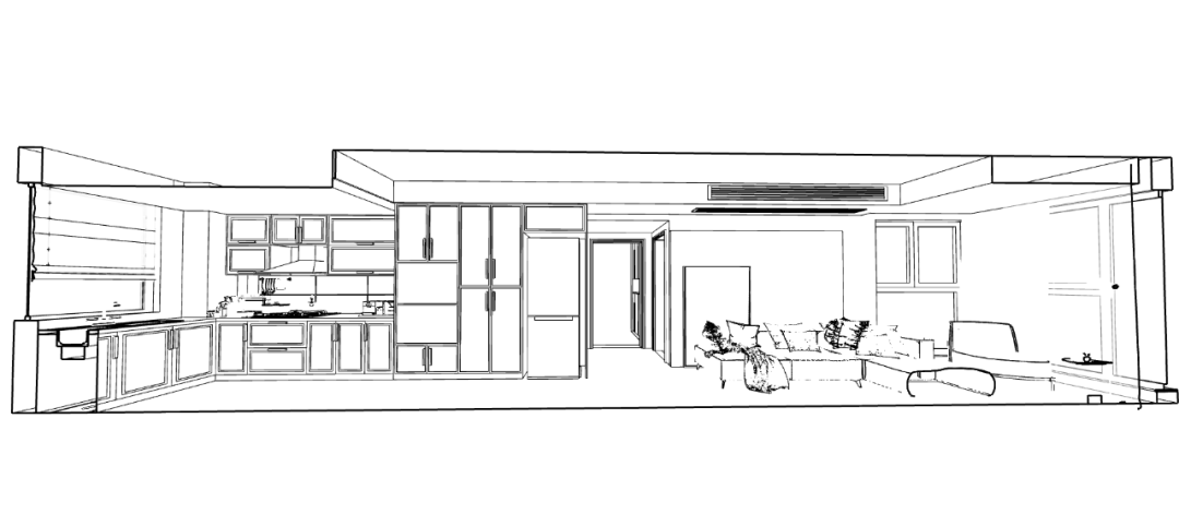 90㎡现代极简鑫利家园,Kaws 新家的空间艺术-28