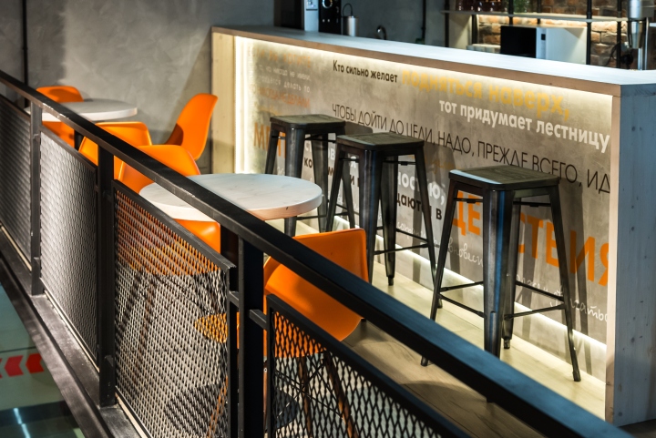 莫斯科“W-fit”健身俱乐部——现代工业风设计-19