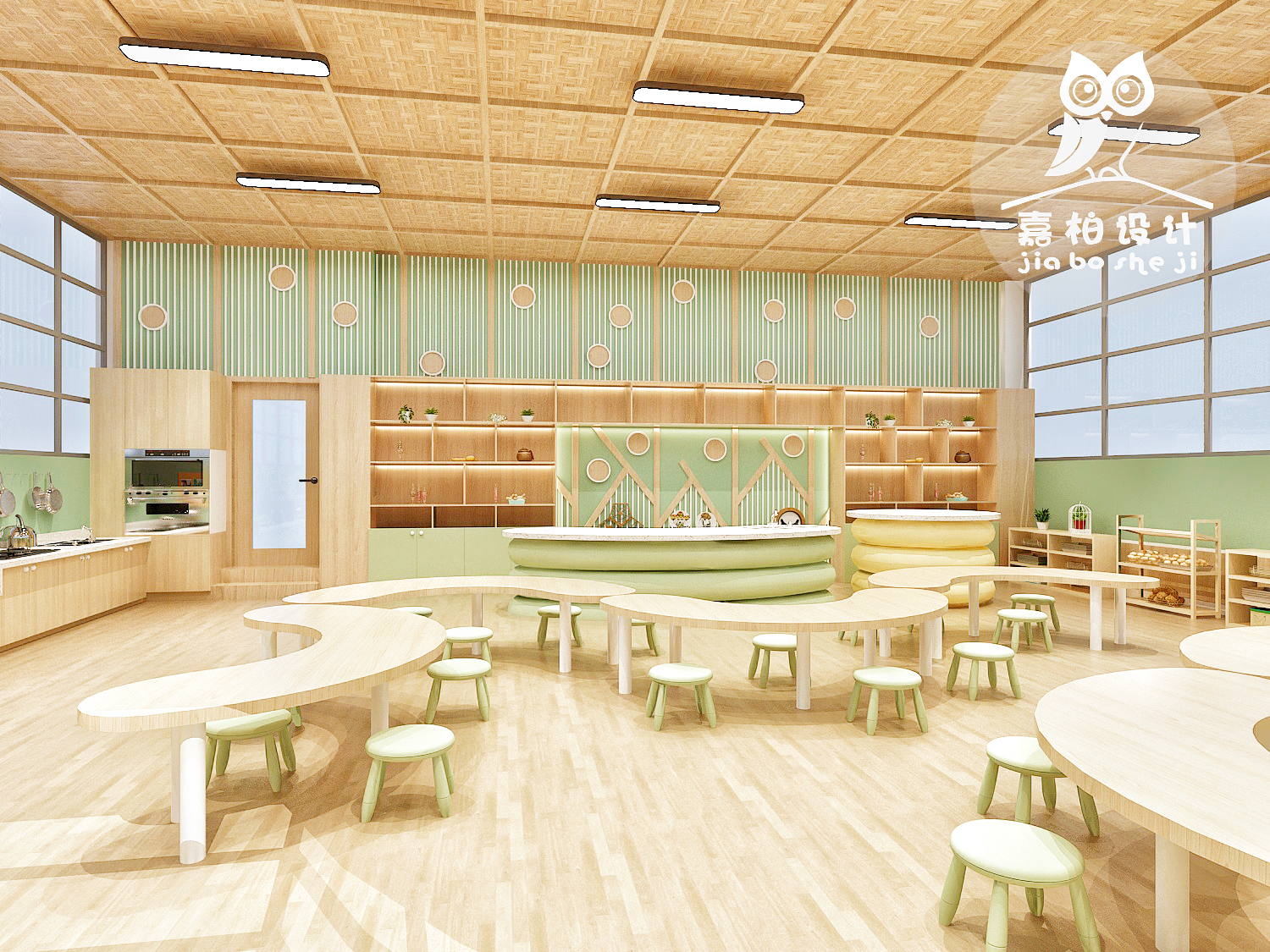 新安县实验幼儿园室内设计丨中国河南丨嘉柏儿童空间设计研究所-20