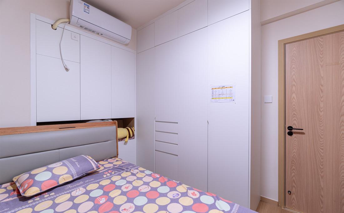 94㎡现代原木风三居室设计-43