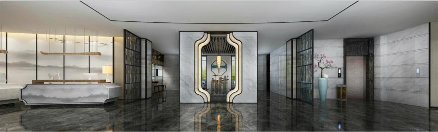 赣南师范大学国际交流中心改造设计:一场关于线构成与山川带来的空灵意境视觉盛宴-22