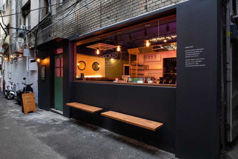 光点映照的 11 坪韩式餐厅设计-2