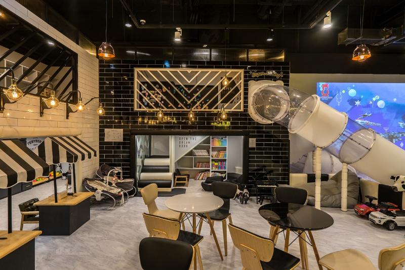 现代简约风 100 平儿童咖啡厅设计-9