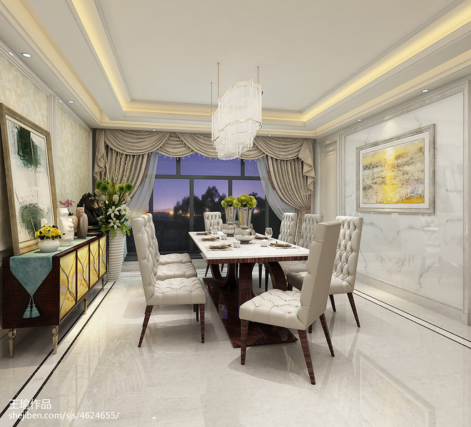 别墅豪宅381平米装修案例  北京香江花园丨中国北京-15