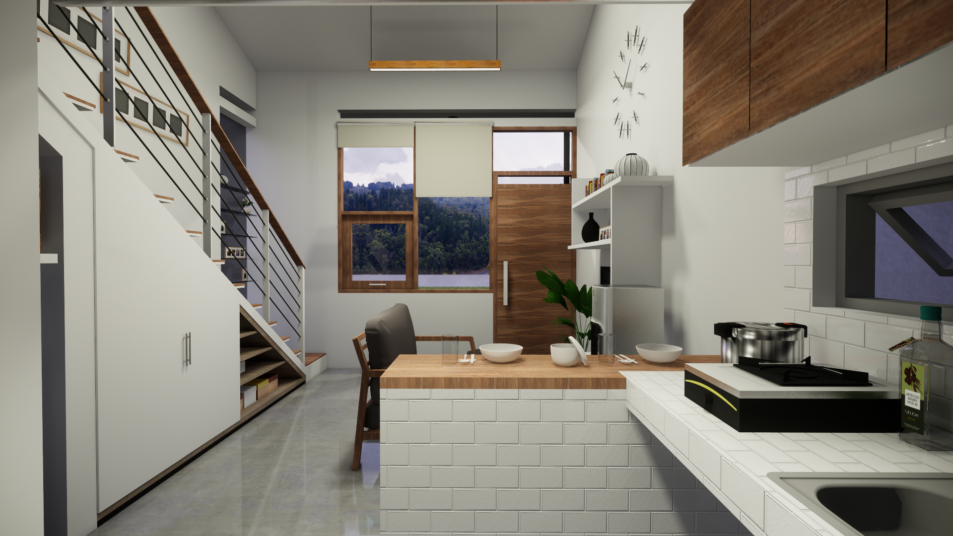 3D Rendering Compact House-9