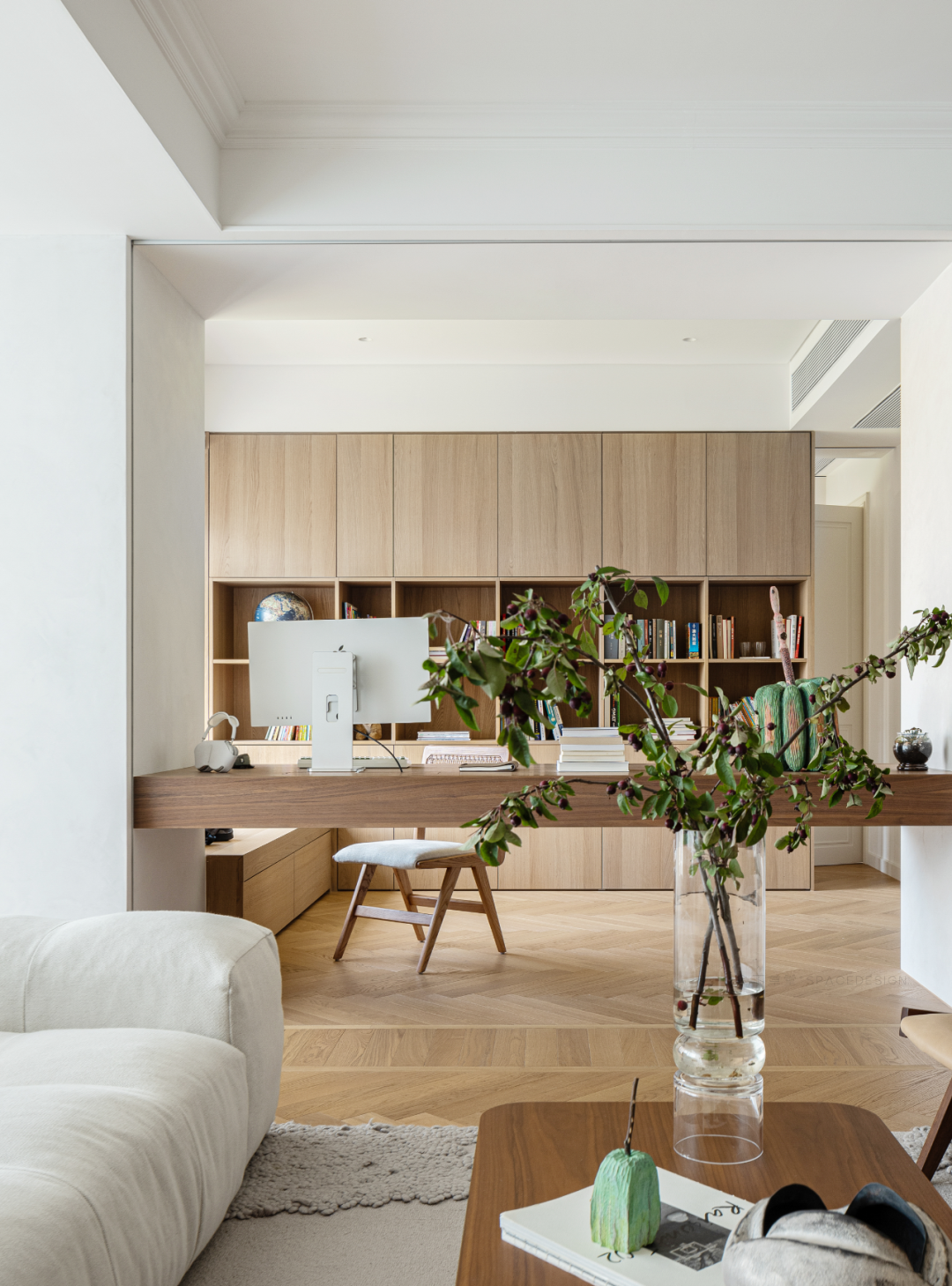 170㎡简约大平层，暖白原木的细腻优雅 | 深零设计-128