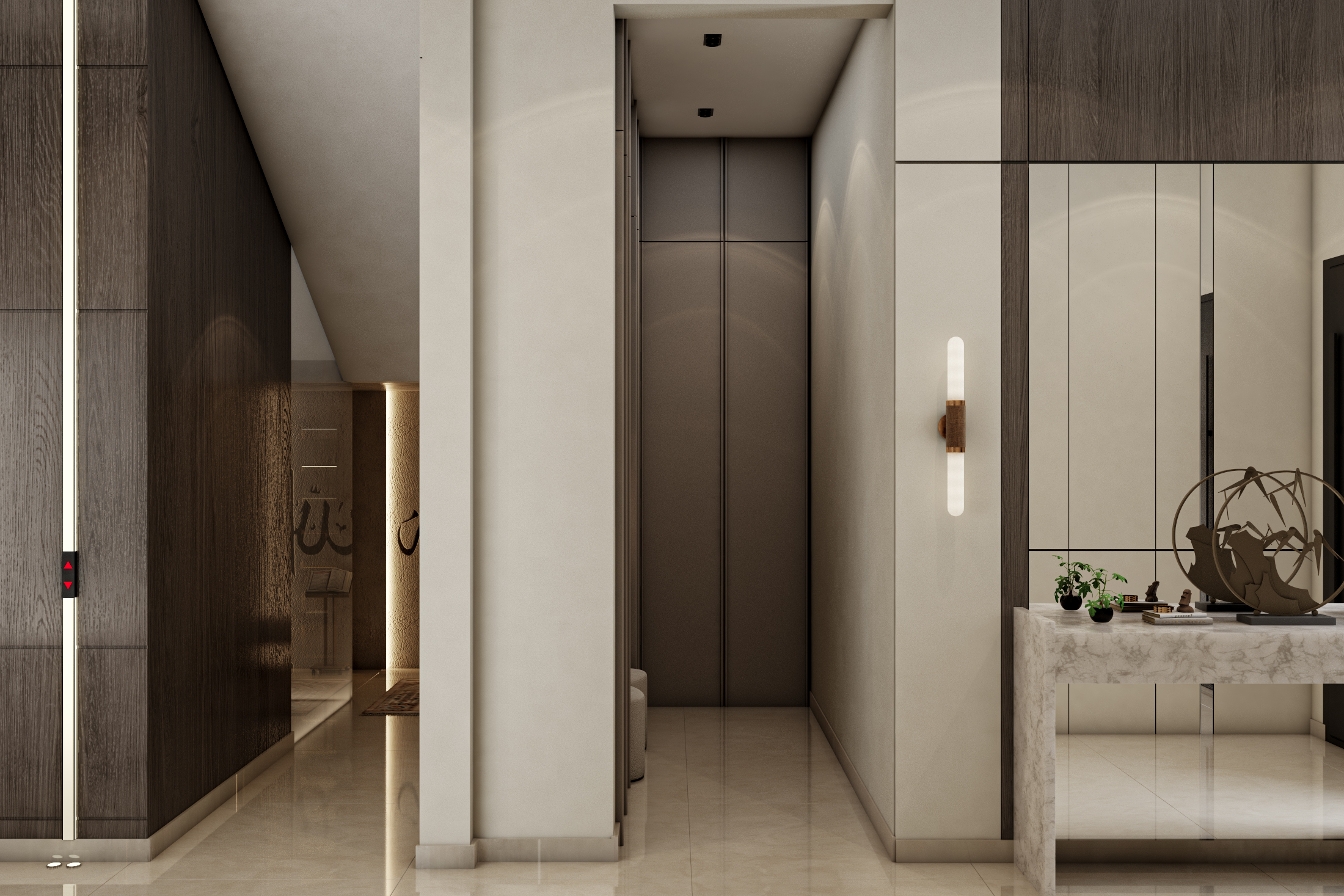 接待区与开放式厨房设计丨沙特阿拉伯丨Valley Concept Designs-12