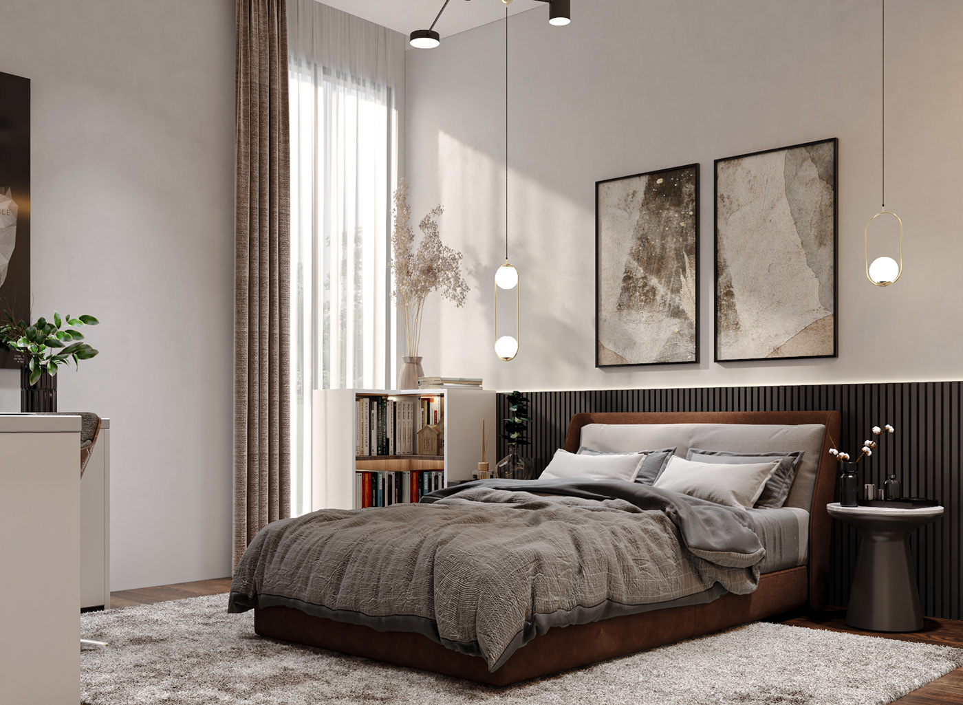 Anastasiya Gushchina丨平层丨SINGLE BEDROOM , TWO DESIGNS-6