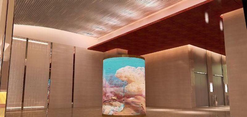 酒店式办公大堂设计 | 气势恢弘的高雅空间-9