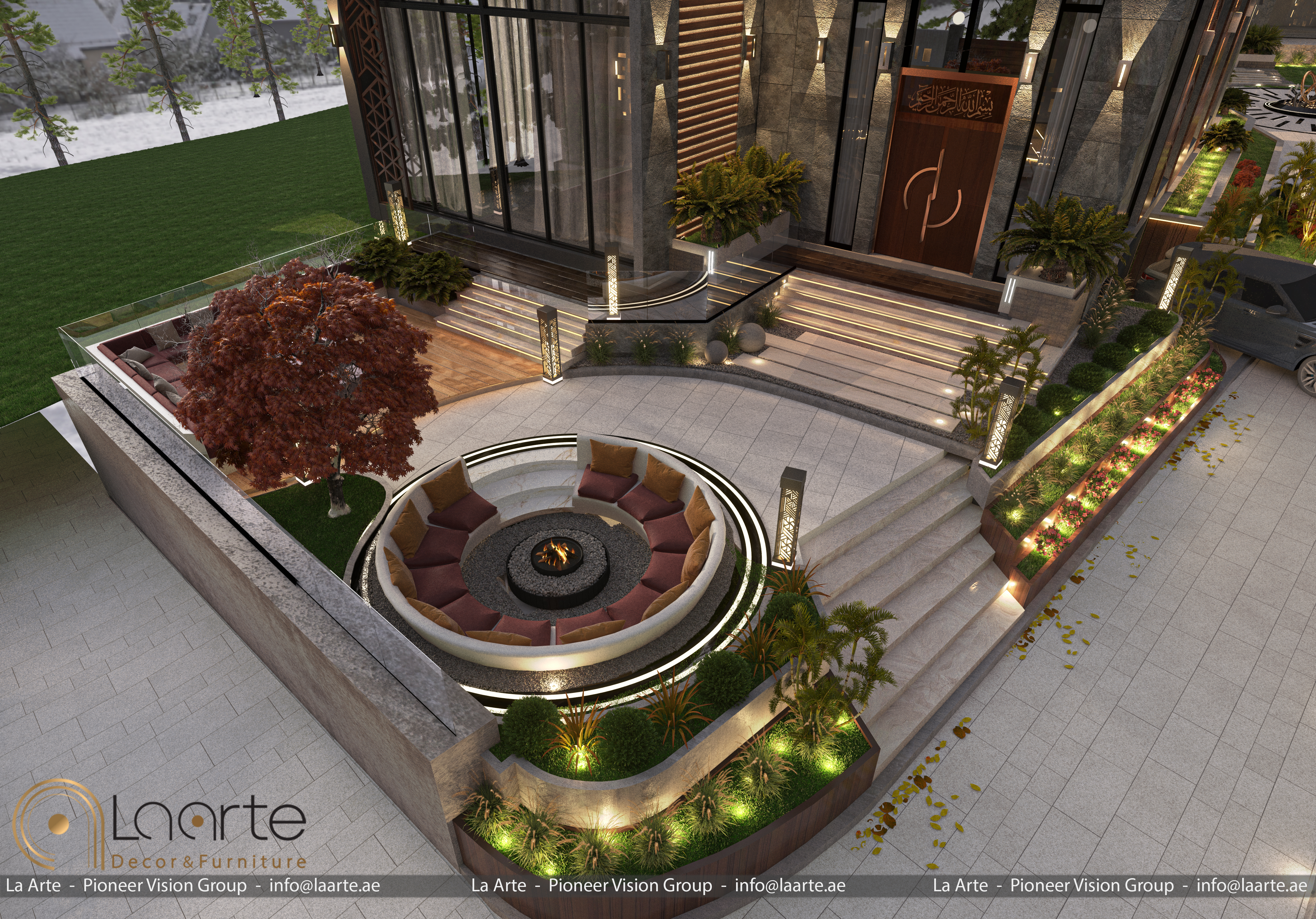 欧洲私人宫殿别墅户外景观设计丨laarte.ae-10