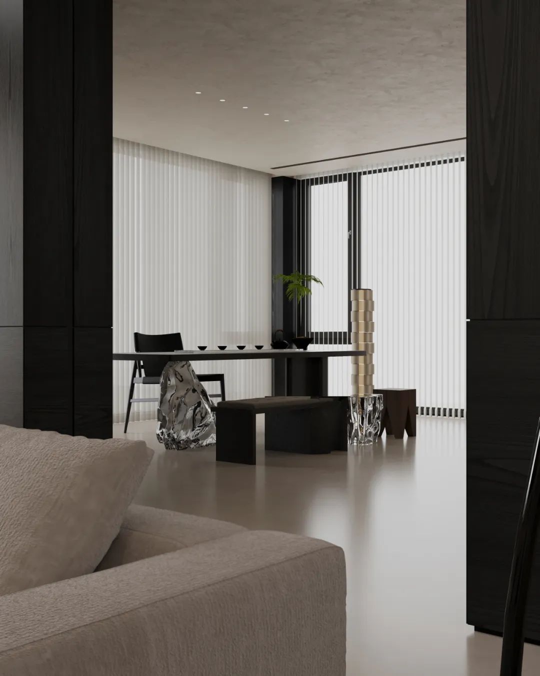 极简主义别墅豪宅空间设计丨中国临沂丨Yinji Space Design-29