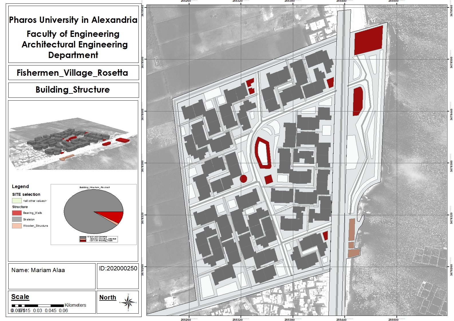 Fishermen's village Rosetta, Egypt GIS maps-3