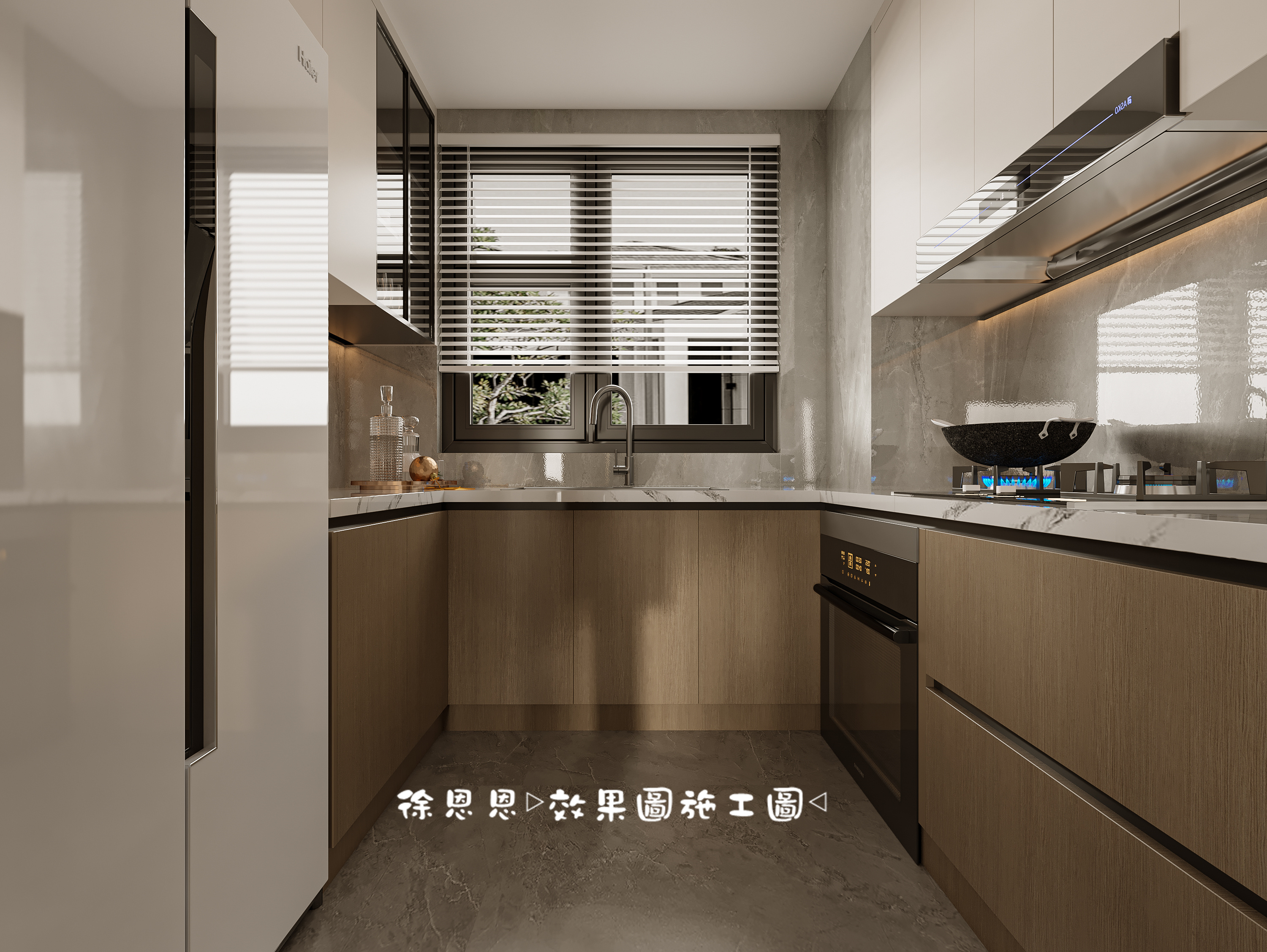 新中式，空间现代大方，细节朴素儒雅，悠闲惬意之居-2