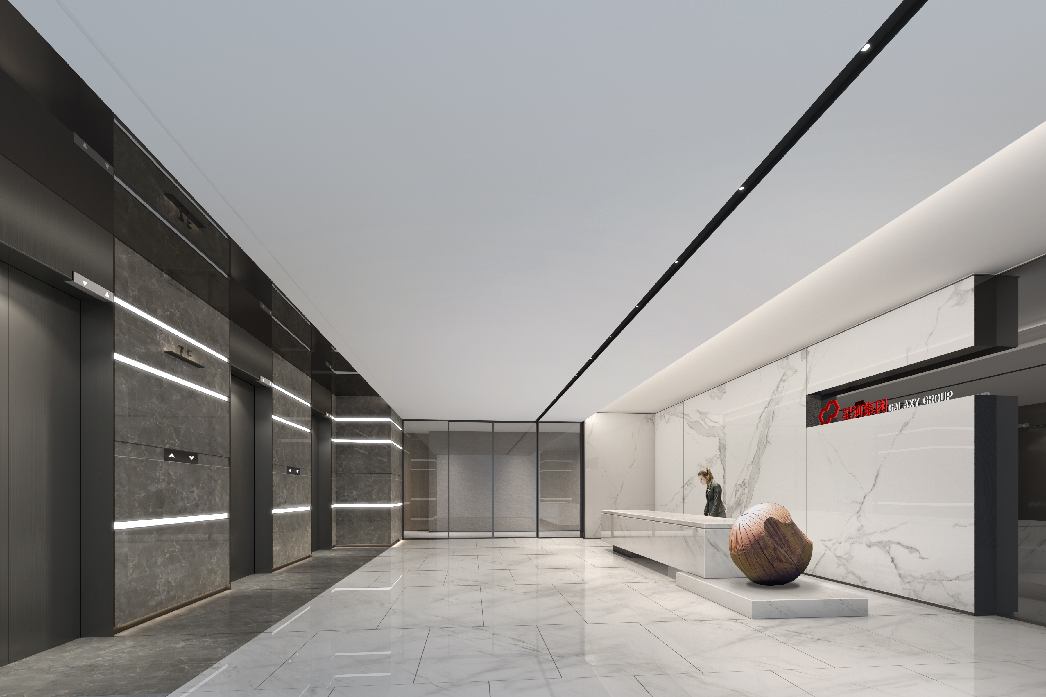 广州星河亚洲金融中心办公室丨中国广州丨汇格设计-10