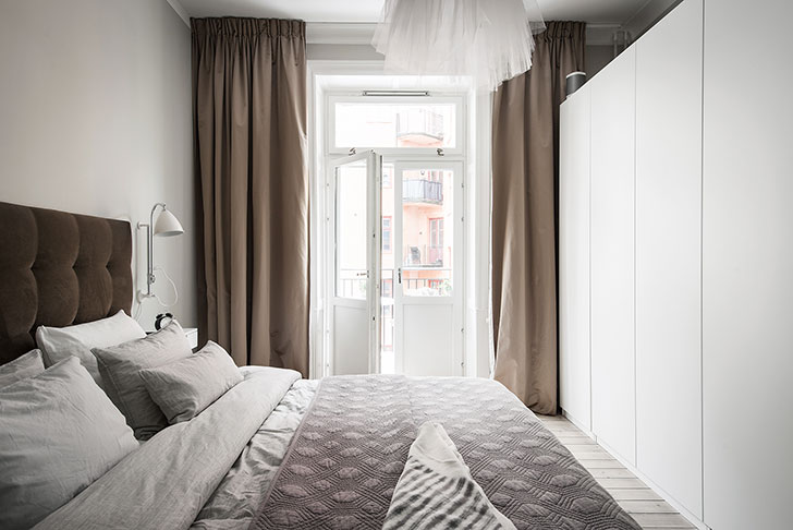 斯德哥尔摩温馨奶油咖啡色公寓设计-16