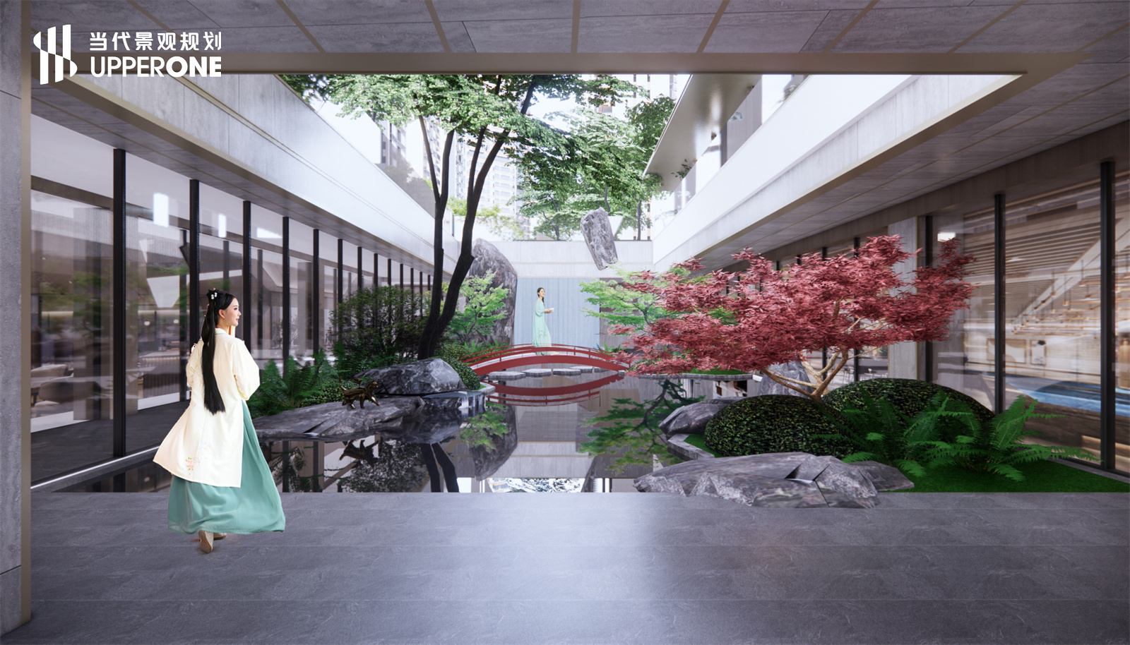 广西北投时代·峯范下沉区及架空层景观设计-4