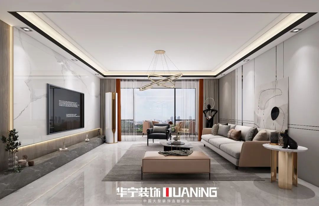 广东华宁装饰 | 古工作品「市值三区」现代风格，温馨雅致-61