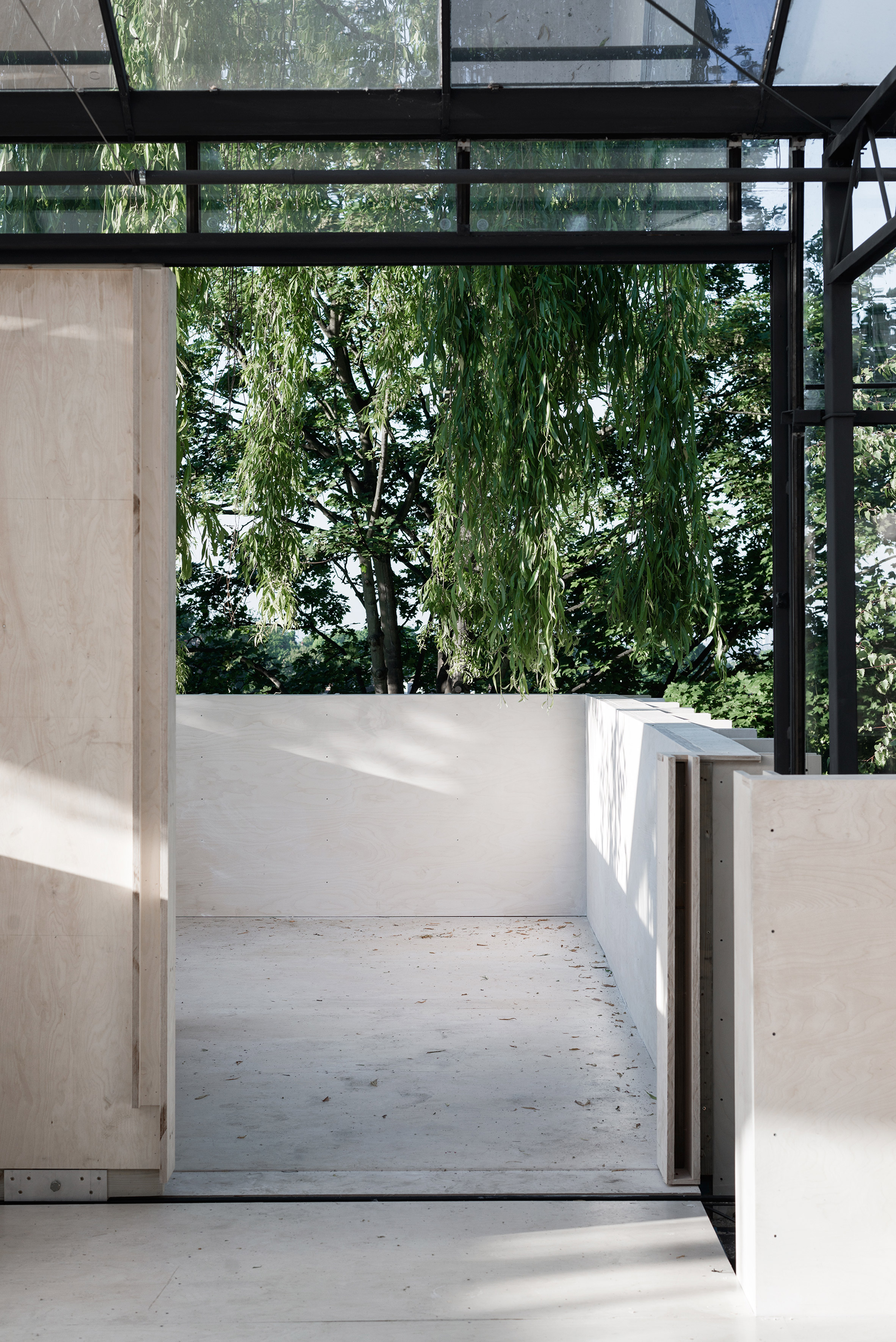 HASA Architects converts derelict glasshouses into events space in Highgate-12