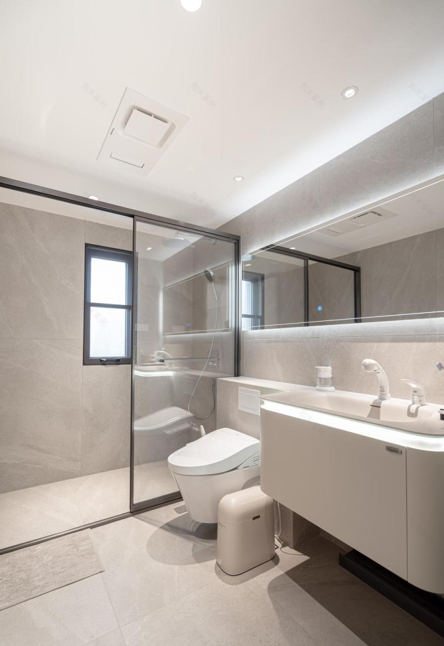 苏州绿地半岛极简奶油风丨中国苏州丨域空间设计-41