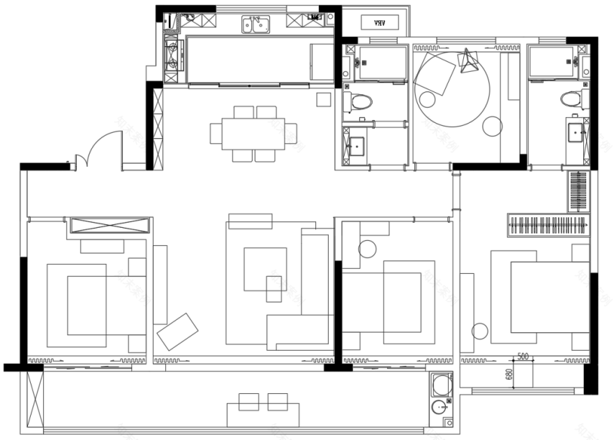临沂中南君启销售中心与样板间丨中国临沂丨元禾大千(软装),金丰环球装饰工程(天津)有限公司(硬装)-73